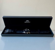 Orient Bambino RA-AC0M02B30B 38mm black dial with black leather strap