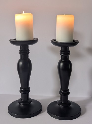 Pair large wooden - of,