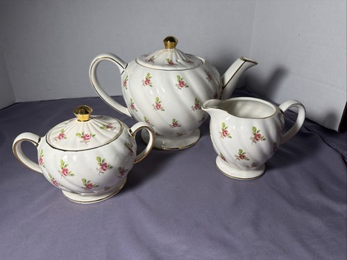 Vtg sadler rosebud gold - rosebud,