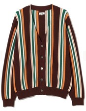 BEAMS Multi-Stripe Cardigan