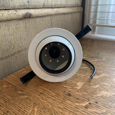 Small Vintage/Retro White Eyeball Downlight with Adjustable Accent (G1-KM2)