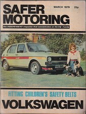 VW Volkswagen Safer Motoring 3/79 Trials Beetle Brasilia Beetle 1302 1303 Polo +