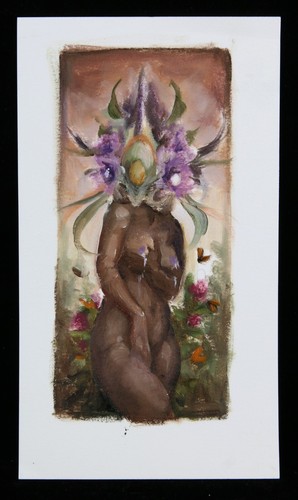 Hannah yata original oil study - hannah,