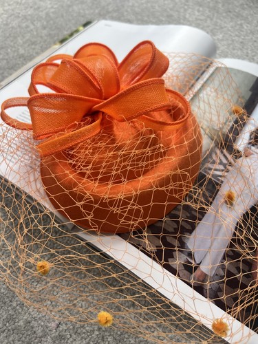 Orange lace floral elegant