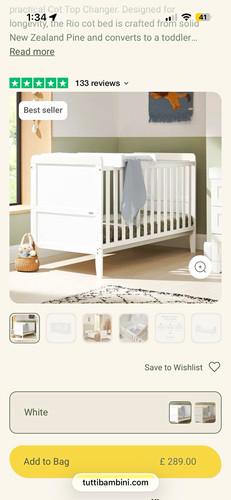 Tutti bambini rio - rio, cot