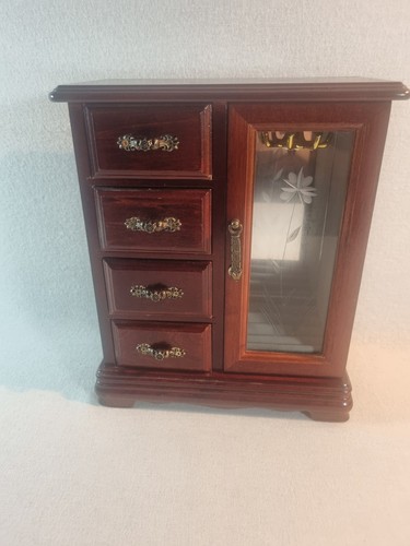 Large wooden jewellery box - large,