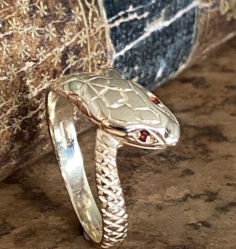 9ct gold coiled - , snake