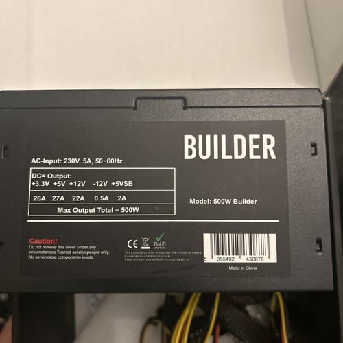 500w black desktop power - pc,