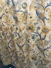 Osborne & Little Nina Campbell Design Huge Pair Of Braulen Curtains