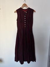 Vintage 1980s Burgundy Folk