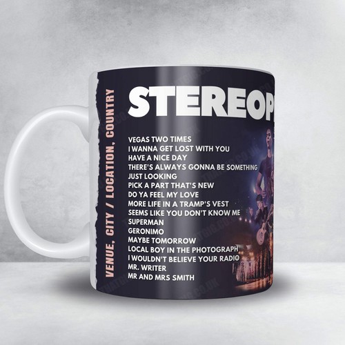 Stereophonics setlist mug - stereophonics,