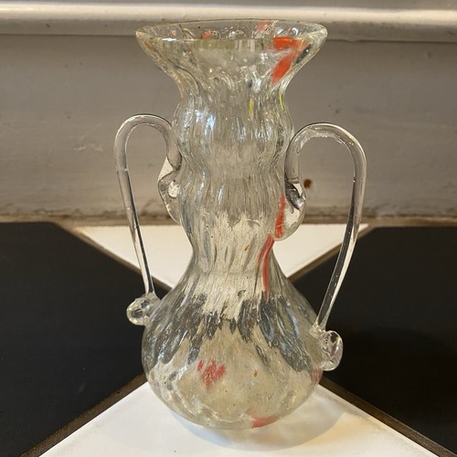 Hand blown glass vase - blown,