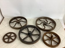 Industrial Salvage Flywheel, Pulleys /  Cast Iron Wheels Various Steampunk Decor