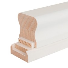 Stair Handrail and Base Rail Sets for 41mm Spindles Paint Ready Select Lengths