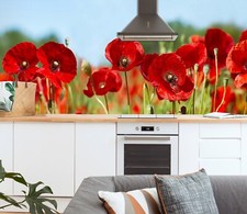 3D Red Poppy Flowers I4483
