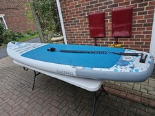 Sandbanks Ultimate Inflatable Paddle Board - 10'6" X 32" X 4.75" - Grey and Blue