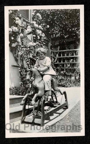 Kid wooden rocking horse - kid,