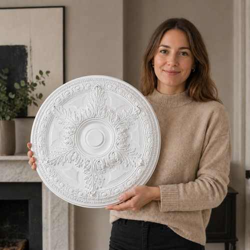Ceiling rose premium medium - rose, &