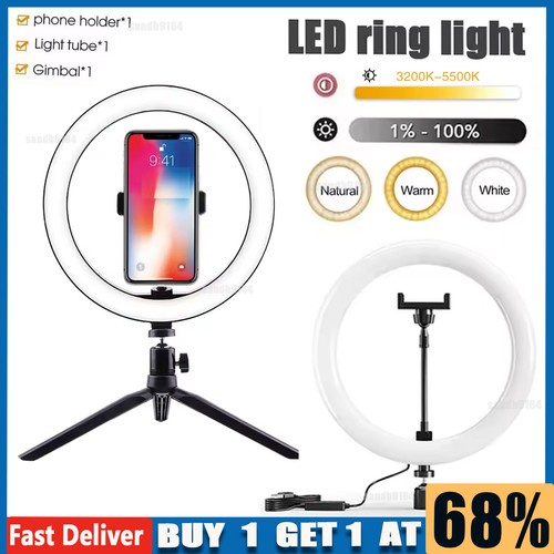 Led ring light with stand - led,
