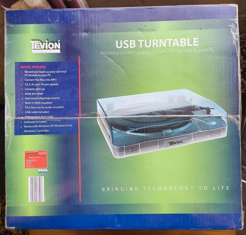 Tevion sound usb turntable - tevion,