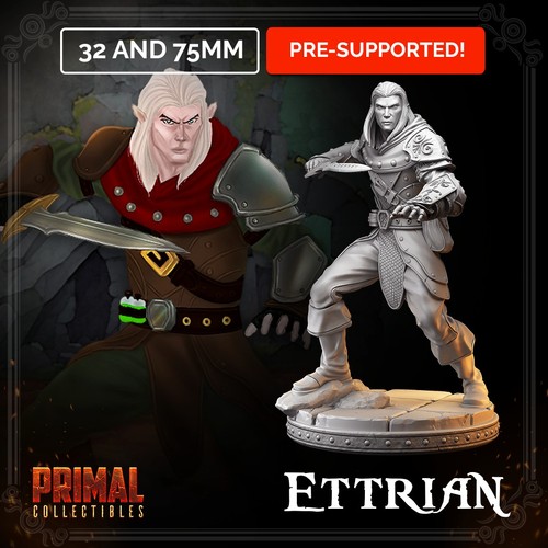 Dnd mini elf rogue fighter - mini,