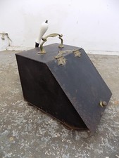 antique,metal,coal bucket,scuttle,fireplace,fire accessories,coal,bucket,fire