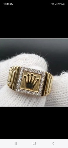 Gold rolex style ring - gold,
