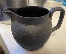 Antique Wedgwood Black Basalt Cream Jug - Antique - VGC