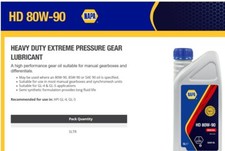 5ltr 80w gear oil for - 80w-90,