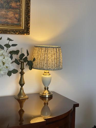 Handmade pleated lampshade - handmade,