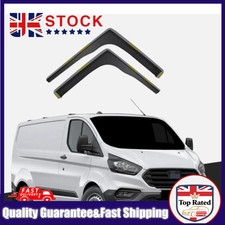 For Ford Transit Custom MK1 2012-2023 2Door Panel Van Wind Deflectors 2pc Tinted