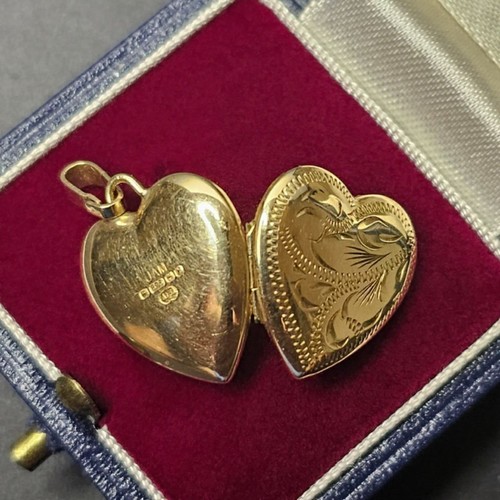 Vintage 9ct yellow gold - 9ct, heart