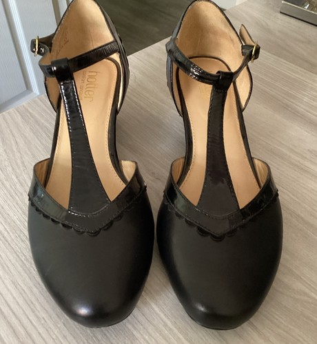 Hotter viviene black leather - viviene,