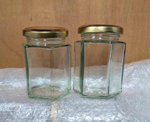 150ml hexagonal glass jars - hexagonal,