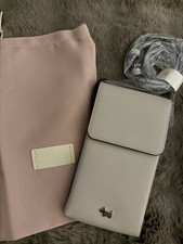 Radley London Pastel Grey Phone Leather Crossbody Case