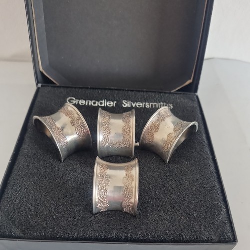 Vintage silver toned embossed - silver,