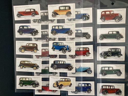 Cigarette cards motor - cards,