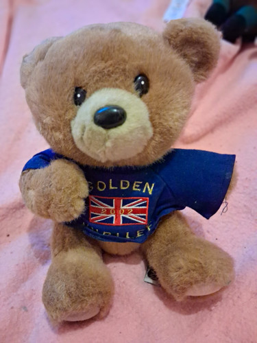 Brown plush teddy bear bananas - plush,