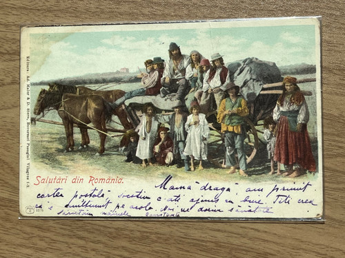 Vintage postcard salutari din - vintage,