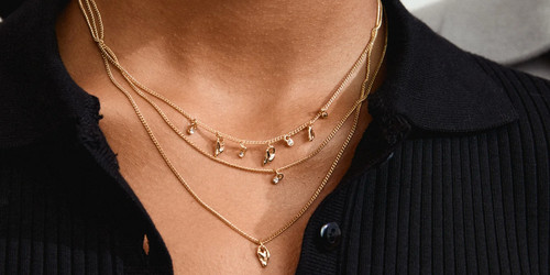 Pilgrim necklace gold plated