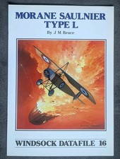 Windsock Datafile 16 Morane Saulnier Type L J M Bruce Book  Free UK Post