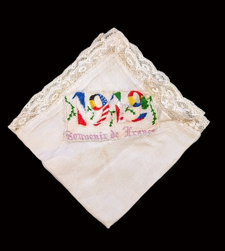 Antique handkerchief 1919 - antique, ww1