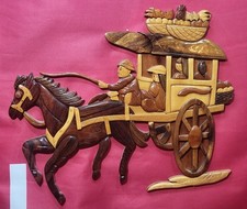 Vintage Hand Carved Wall Art