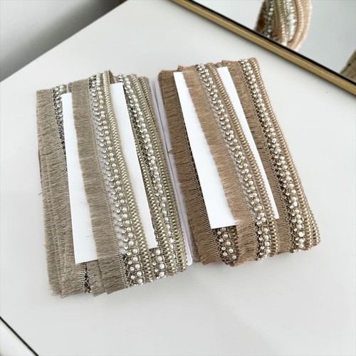Indian pearl fringe lace - lace, trim