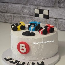 Racing Car Edible Cake Toppers