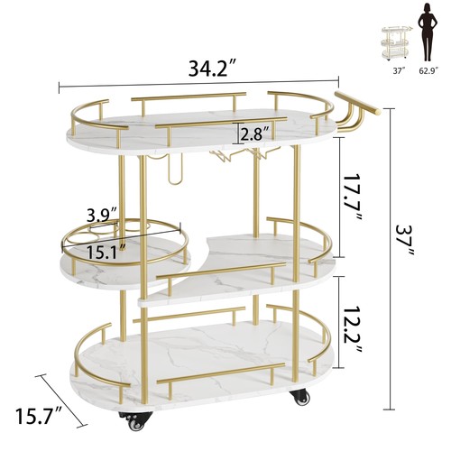 Garveehome tier gold - 4-tier, bar