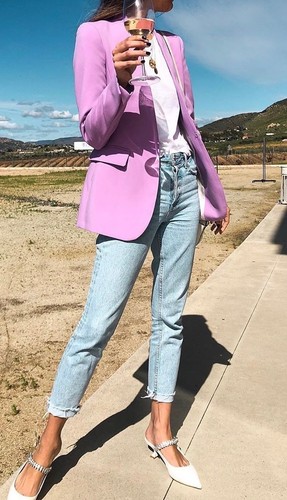 Mango ladies purple single - mango,