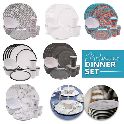 16pcs melamine dinner - dinner, set