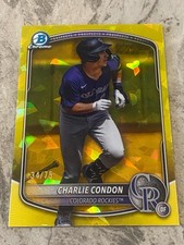 2025 Bowman Chrome Sapphire Charlie Condon Yellow Sapphire /75 BCP-248