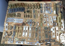 Vintage Old Dead Bolt Strike Plate Brass Iron 3"4"6" (60) Available door frame 1